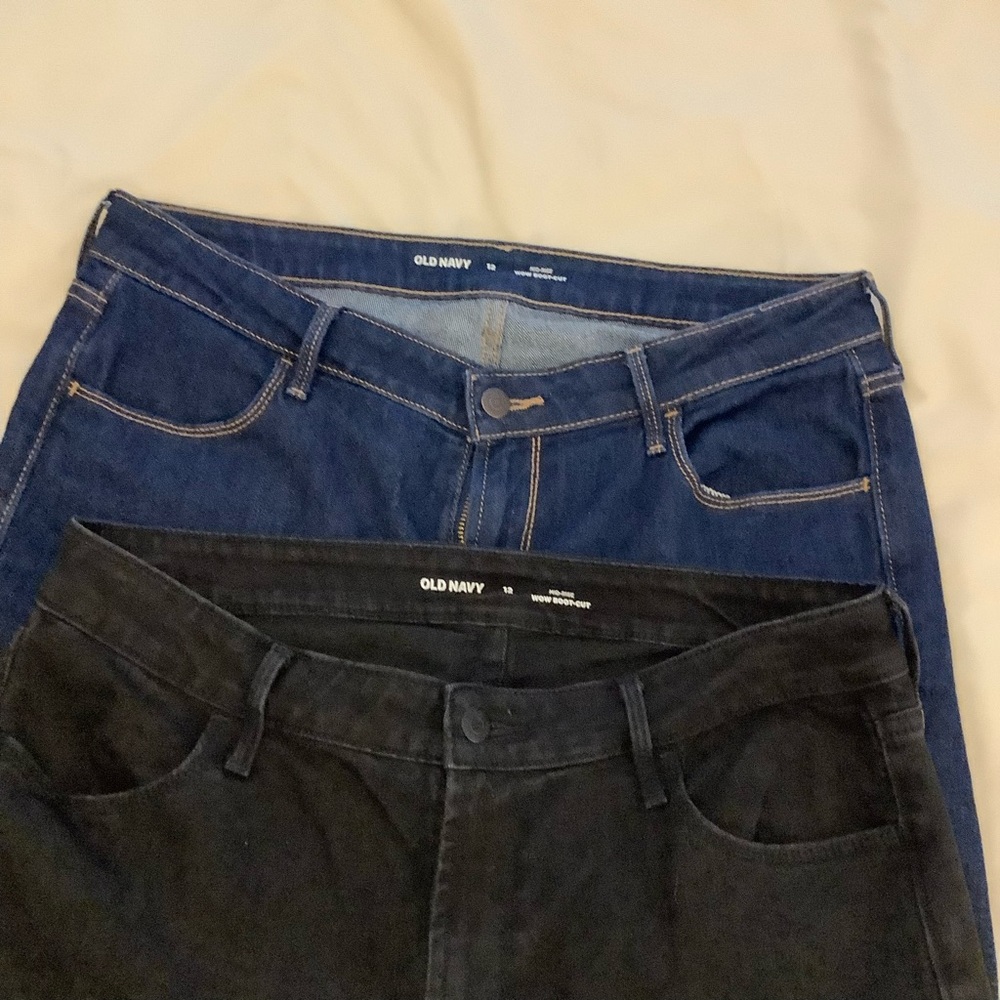 Three pair of ladies jeans - selling as one lot Old Navy, Brooks Brothers